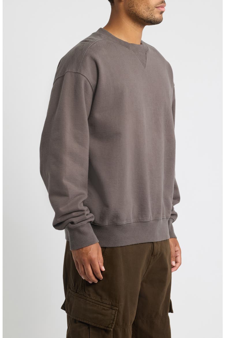 Essential Crewneck Sweatshirt, Alternate, color, HICKORY