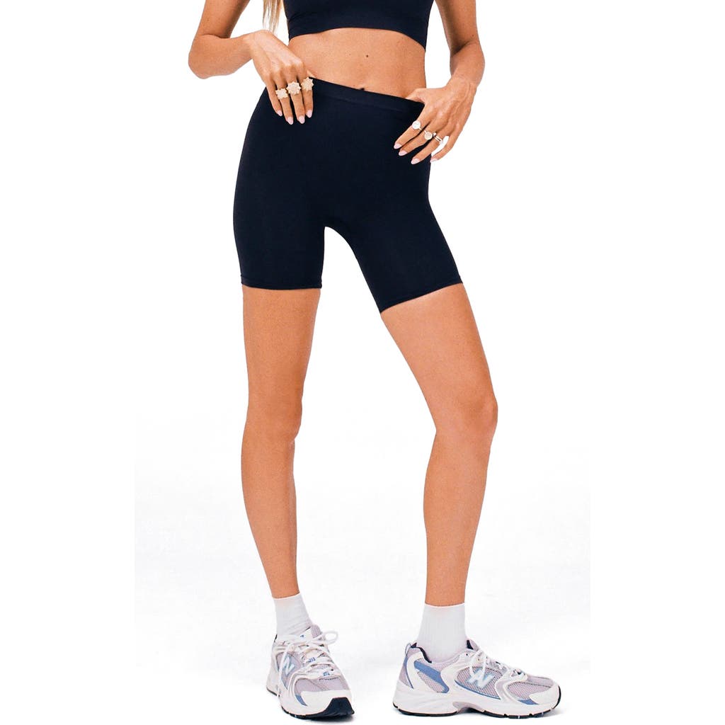 Noody Body smooth seamless forming mid shorts in Black  product