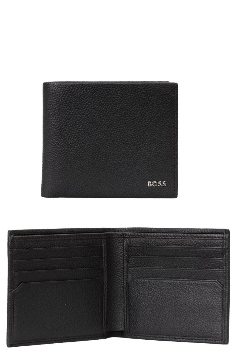 BOSS Highway Leather Bifold Wallet, Main, color,