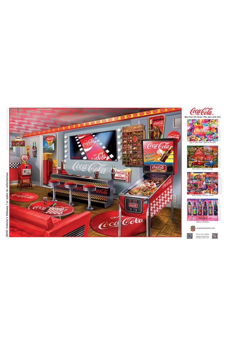 Coca-Cola Collector Hideaway 300p Puzzle, Alternate, color, Multicolor