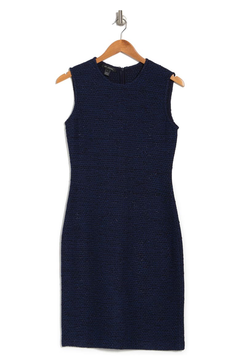 Slub Float Knit Dress, Alternate, color, NAVY