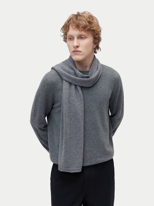 Gobi Cashmere Cashmere Jersey Knit Scarf In Gray