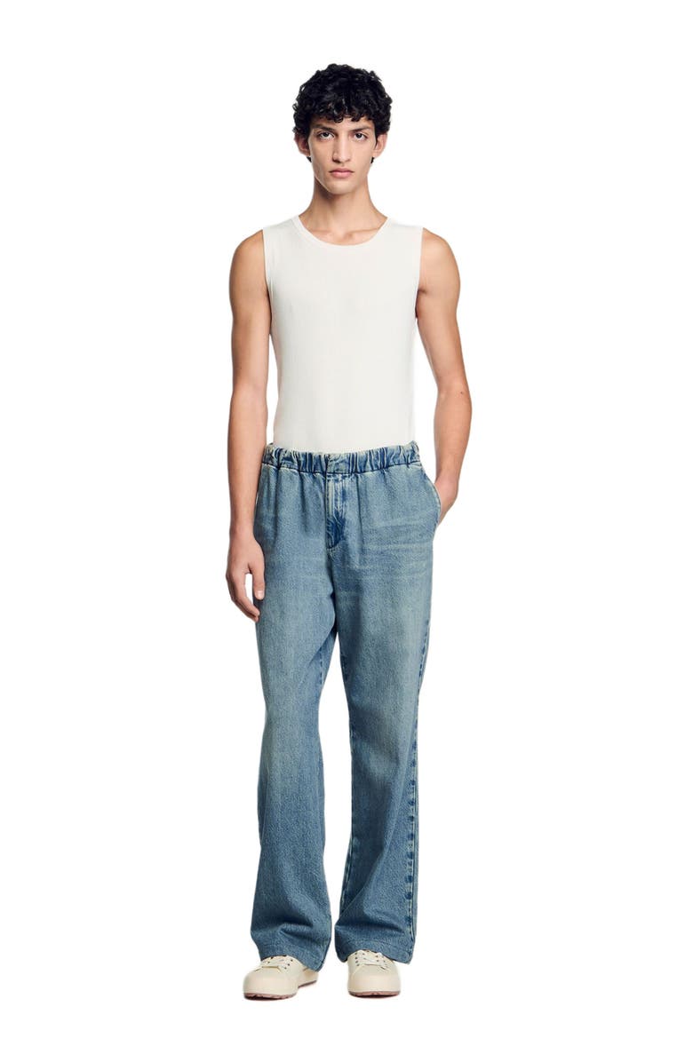 SANDRO Wide-leg jeans, Main, color, Blue Vintage - Denim