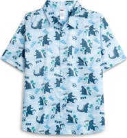 Godzilla Hawaiian Button-Down Shirt