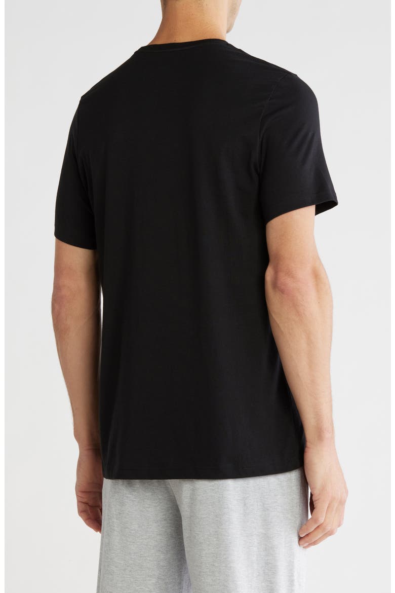 Crew Neck Lounge T-Shirt, Alternate, color, BLACK