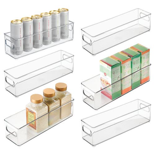 Basic Stackable Fridge Bin With Handles