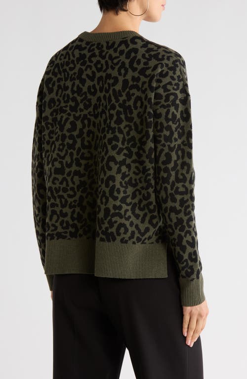 Nordstrom Rack Patterned Crewneck Sweater In Gray