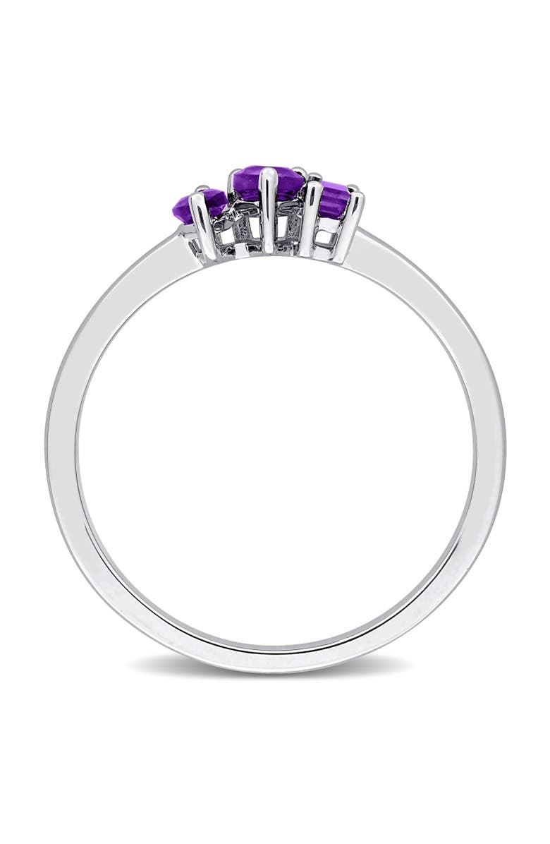 Julianna B. Amethyst 3-Stone Ring in Sterling Silver, Alternate, color, Amethyst