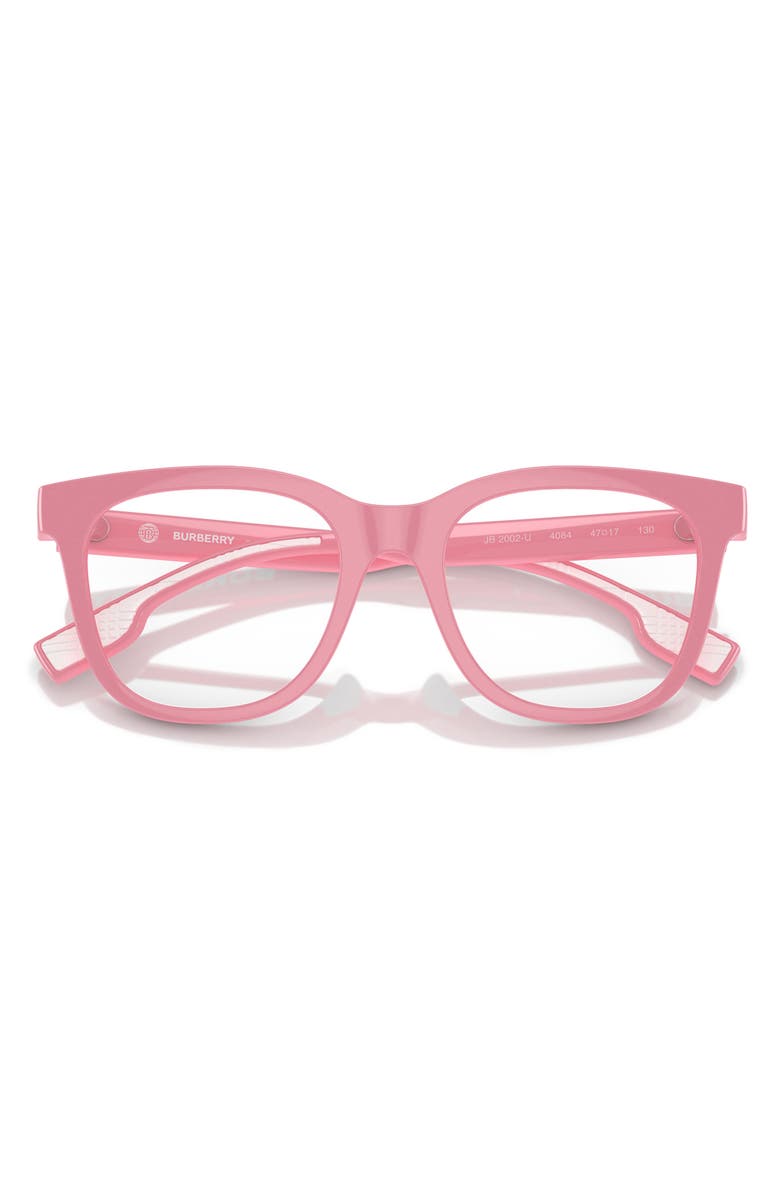 Burberry 47mm Square Optical Glasses, Alternate, color, Pink / Demo Lens