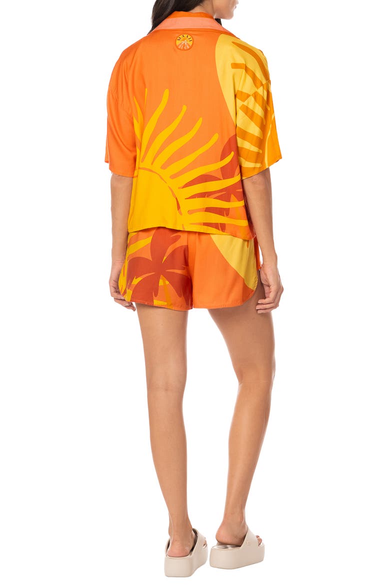 Instintc Octavia Cover-Up Shirt, Alternate, color, OPEN ORANGE