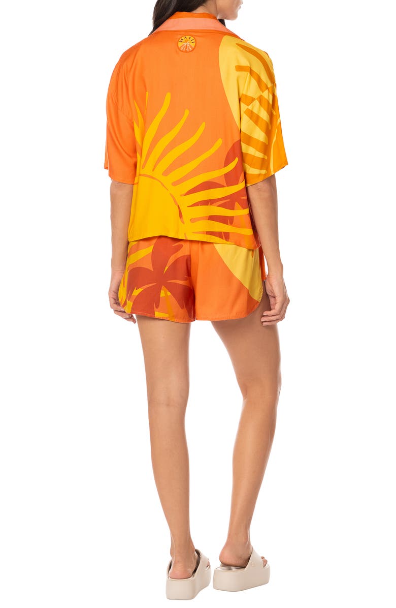 Maaji Instintc Print Ryto Cover-Up Shorts, Alternate, color, 