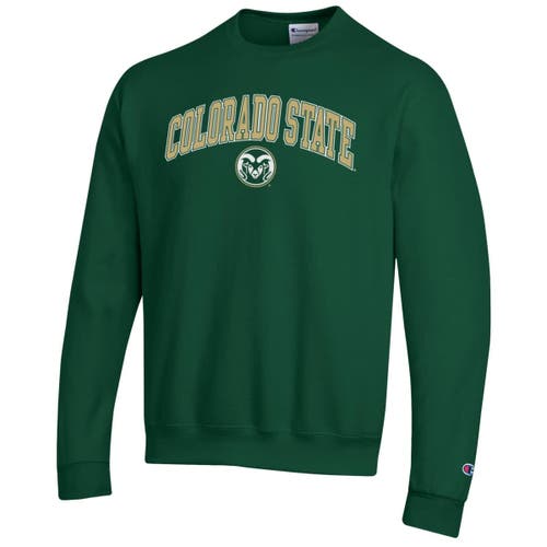 Champion Green Colorado State Rams Arch Over Logo Pullover Sweatshirt