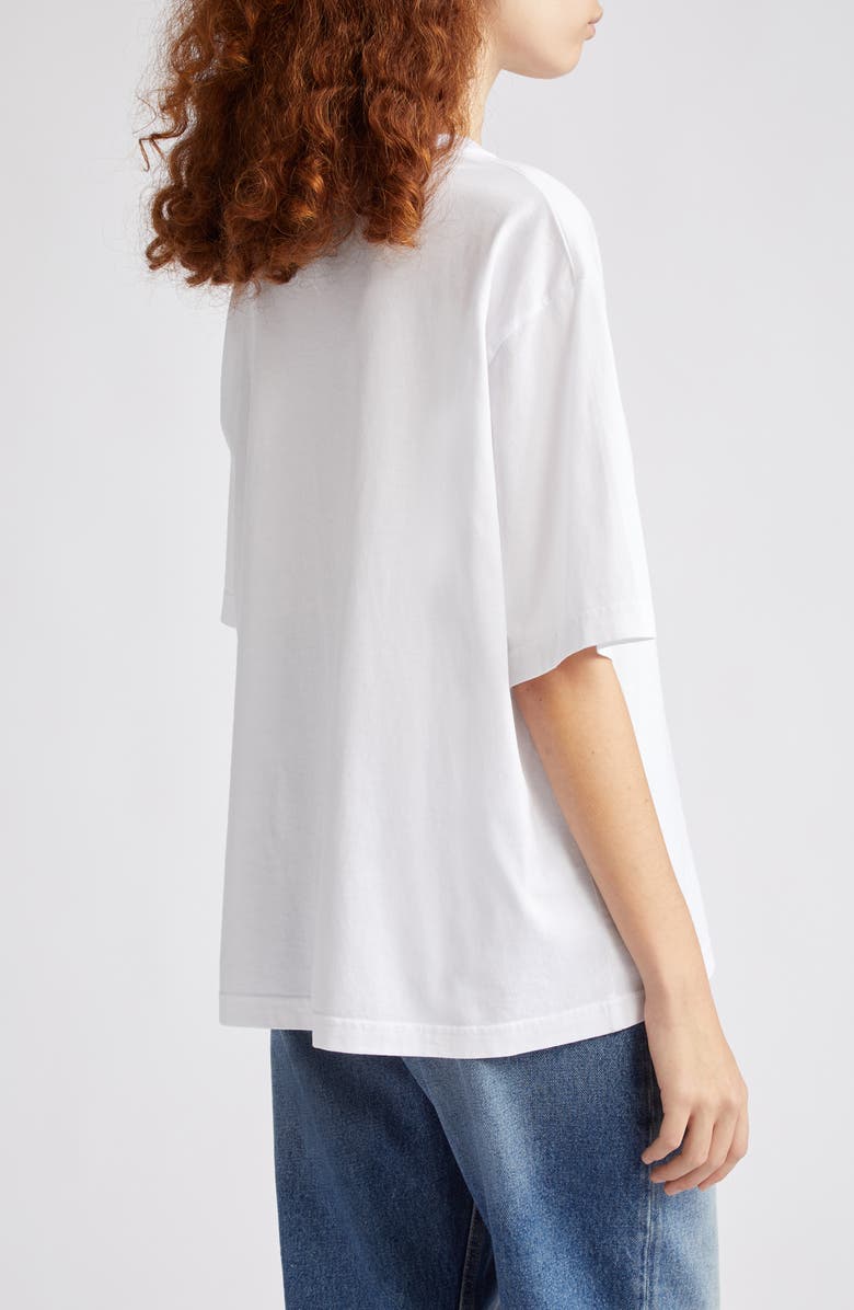 Acne Studios Tag Detail Pocket T-Shirt, Alternate, color, Optic White