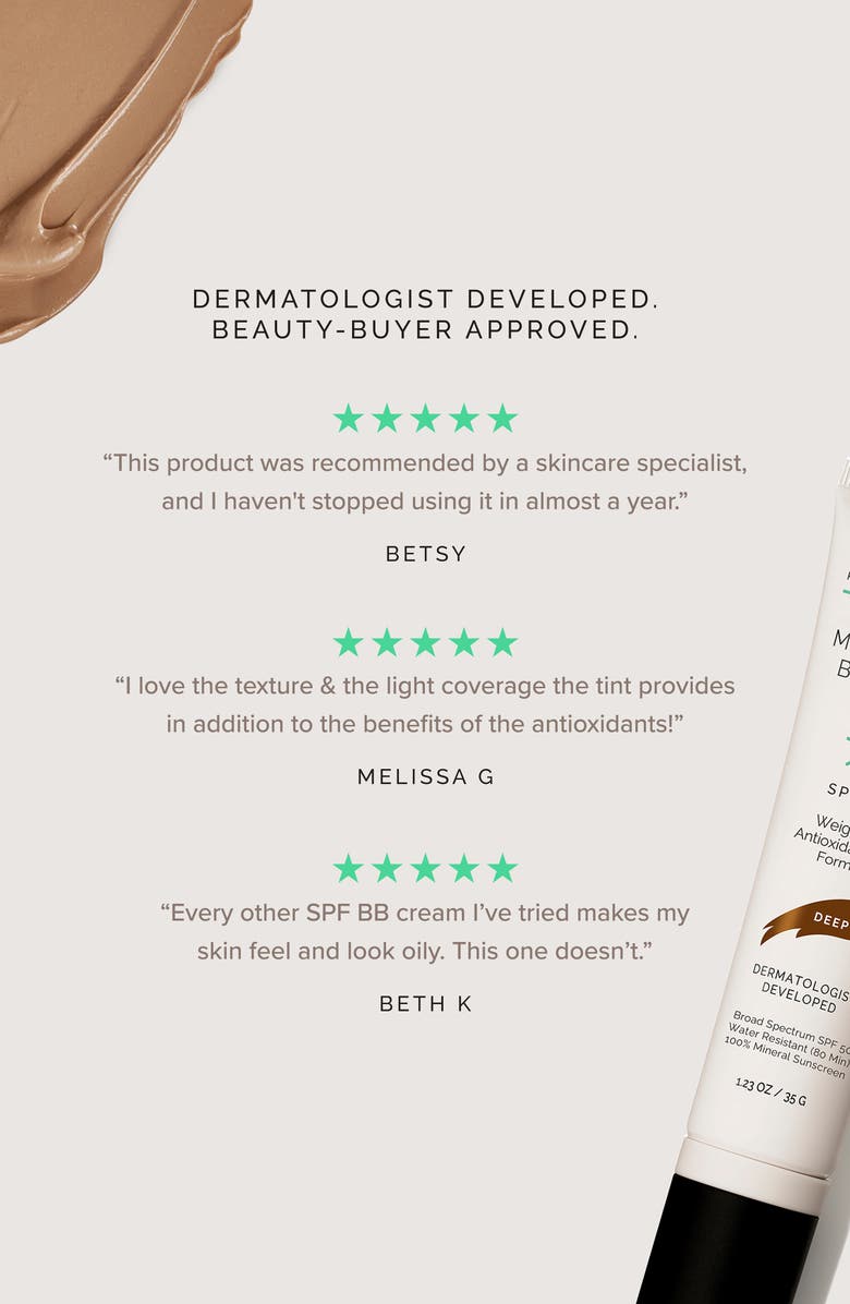 MDSolarSciences MD Mineral BB Crème SPF 50, Alternate, color, Deep