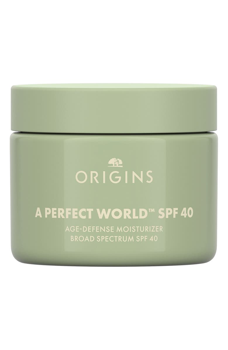 Origins A Perfect World<sup>™</sup> SPF 40 Age-Defense Moisturizer with White Tea, Main, color, 