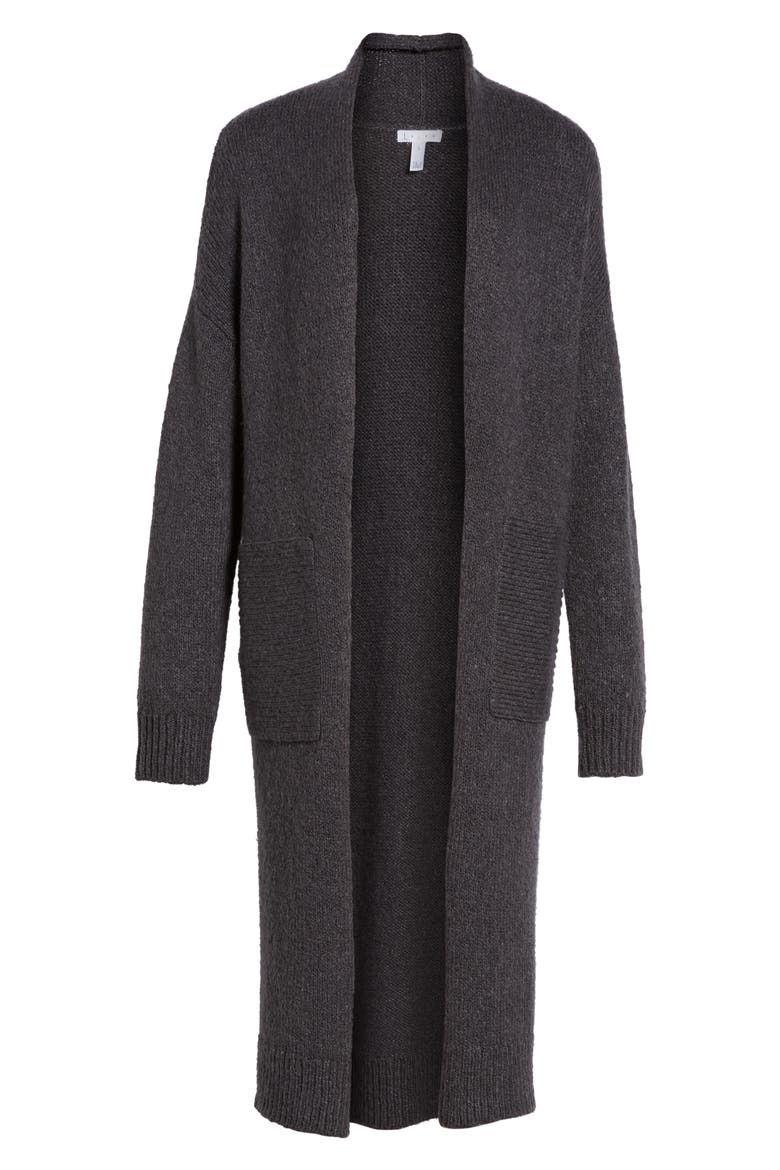 Longline Cardigan, Alternate, color, GREY MAGNET