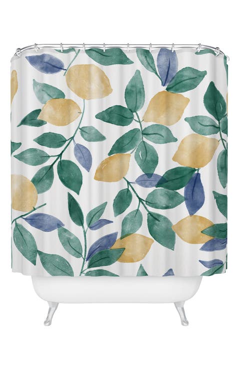 Spring Lemons Shower Curtain
