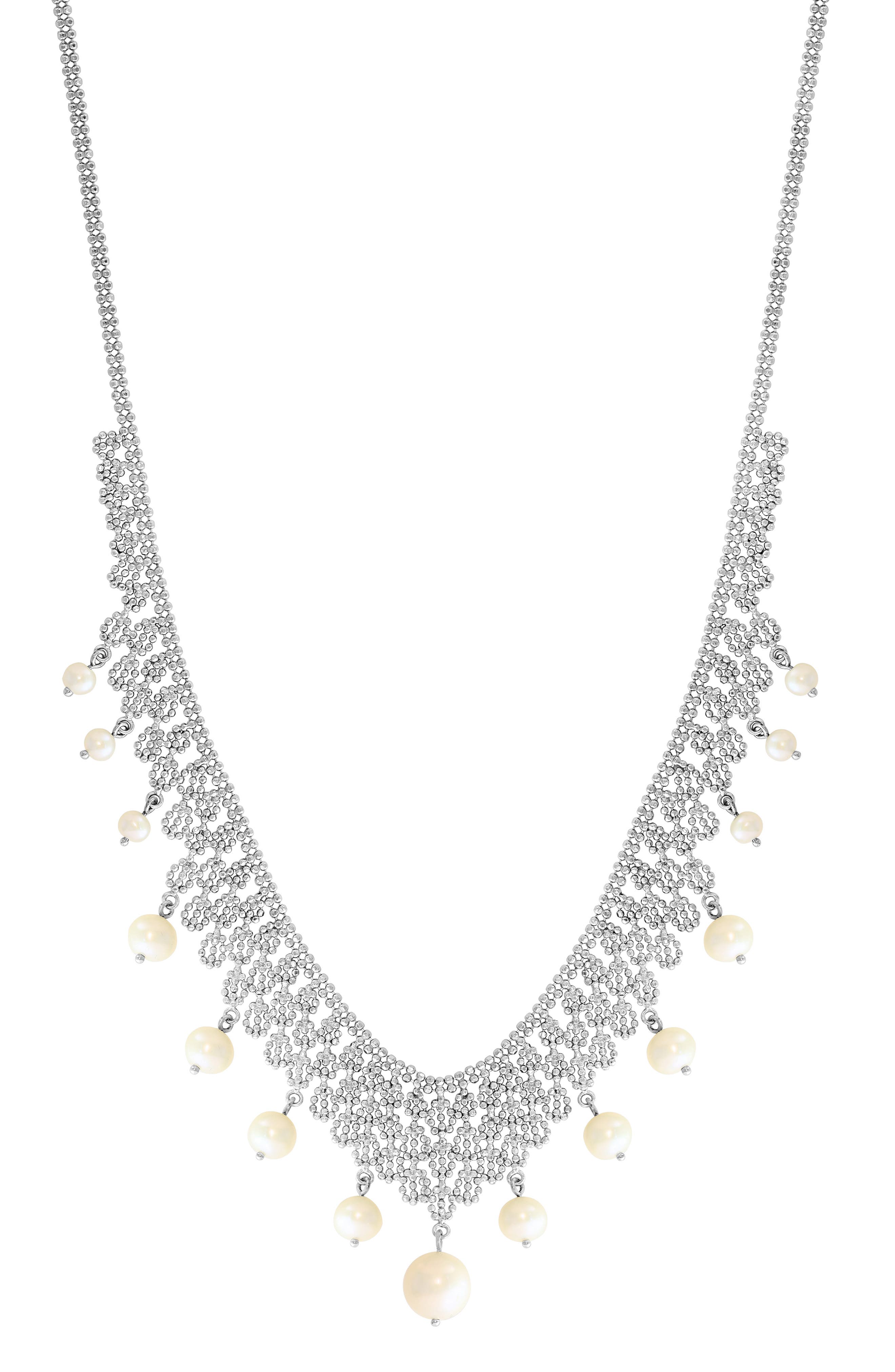 Freshwater Pearl Dangle Necklace