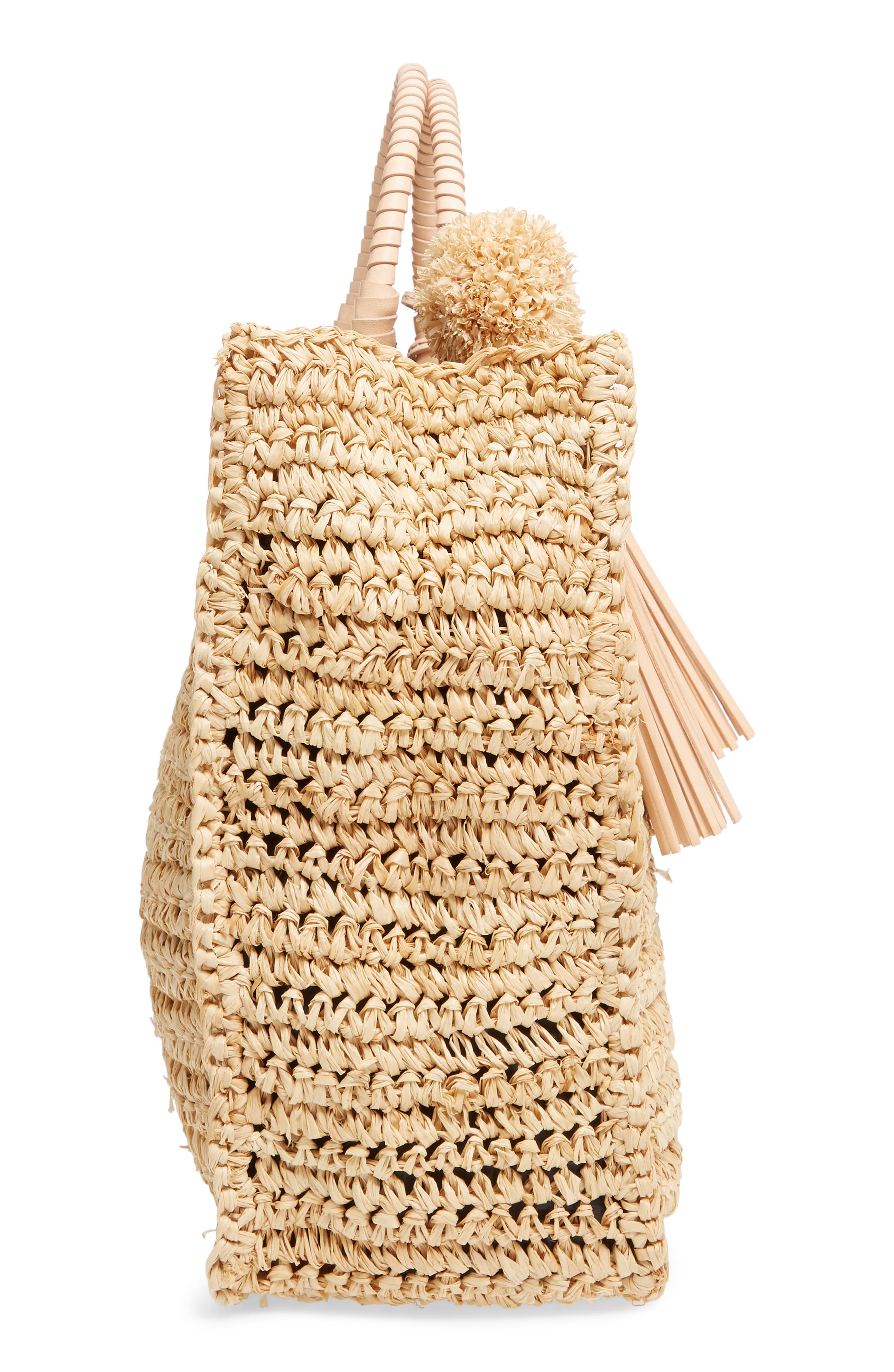 Loeffler Randall Straw Travel Tote, Alternate, color, 