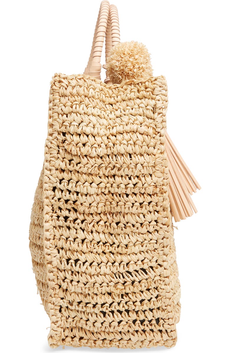 Loeffler Randall Straw Travel Tote, Alternate, color,