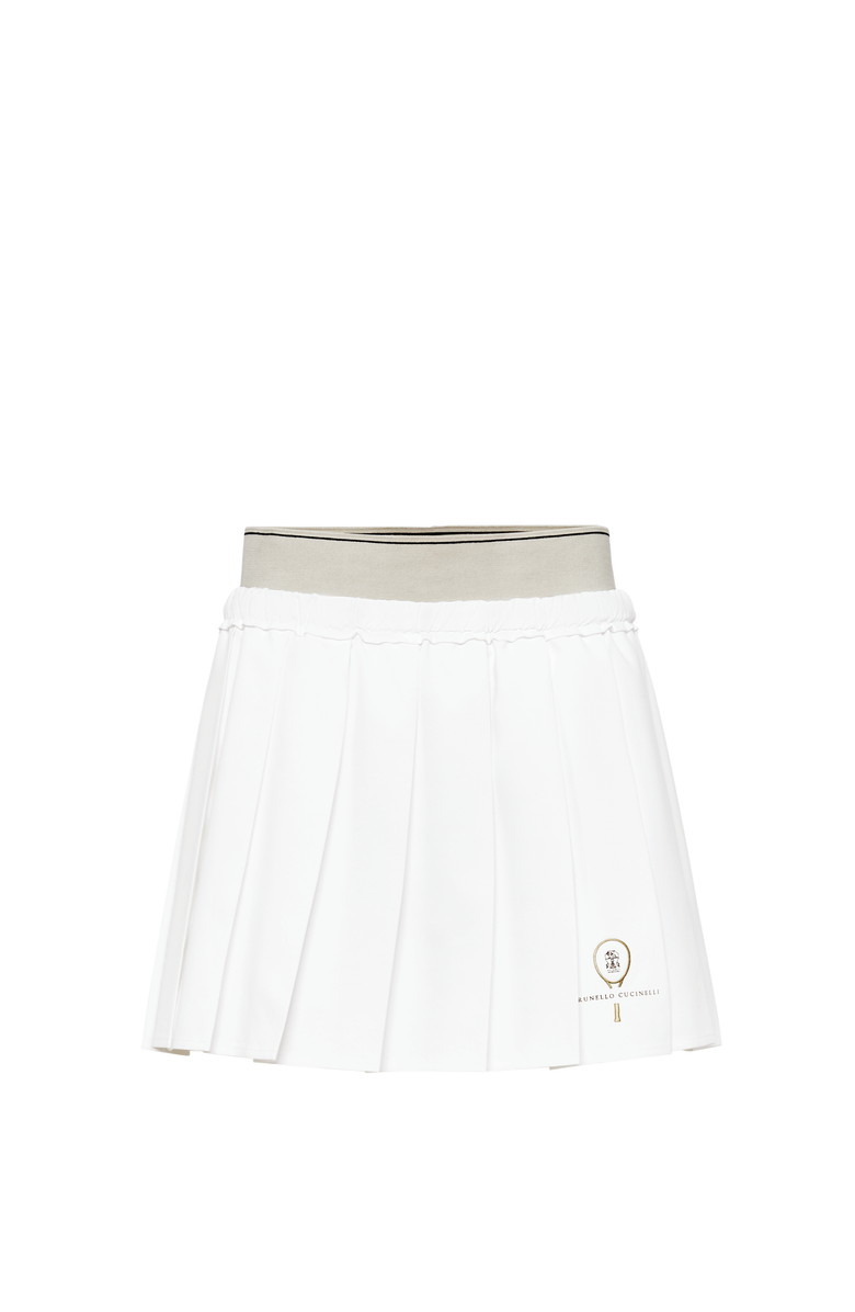 Brunello Cucinelli Miniskirt with Tennis Logo, Main, color, 
