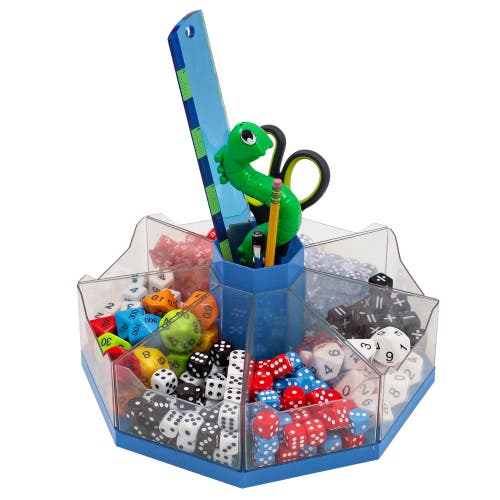 Junior Learning Classroom Caddie Blue 360° Spinning Organizer, 8 Trays In Blue