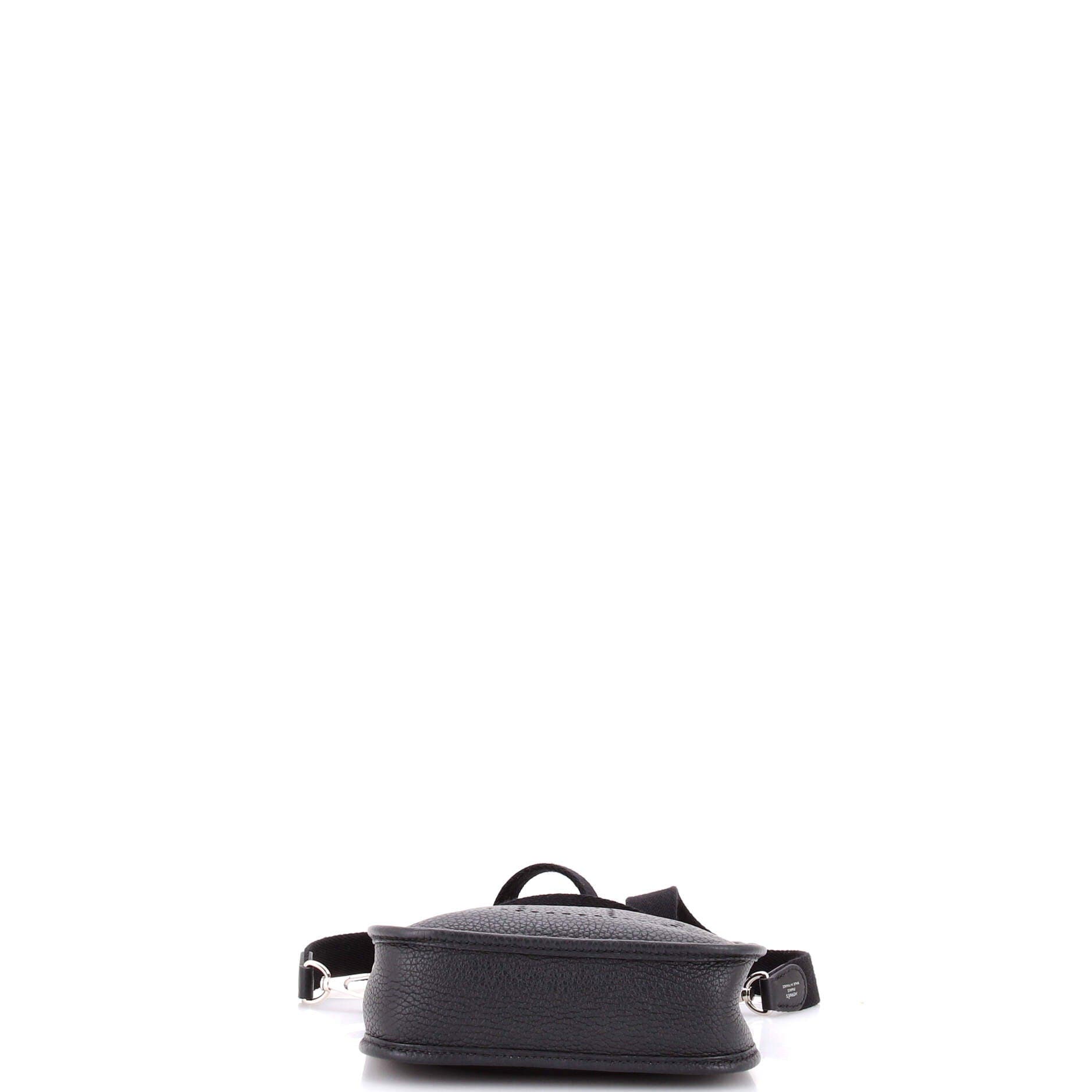 Pre-Owned Hermes Evelyne Bag Gen III Clemence TPM, Alternate, color, Noir