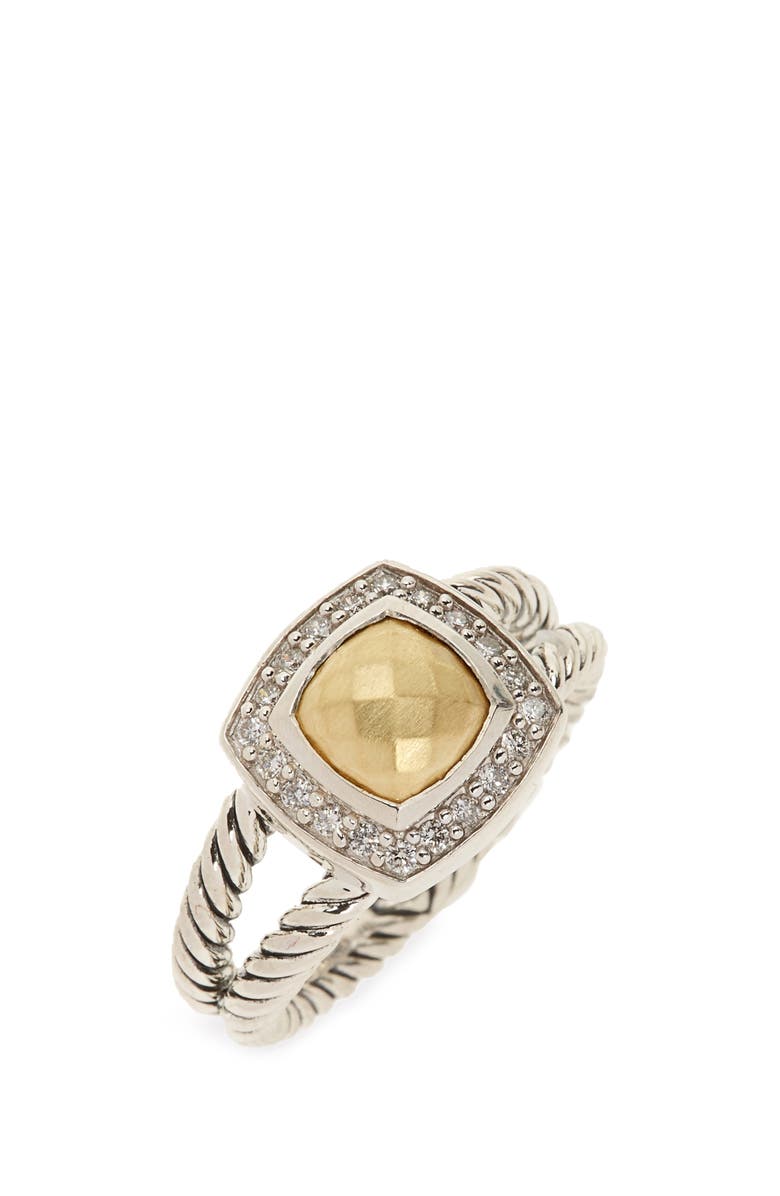 David Yurman Petite Albion Ring with Semiprecious Stone & Diamonds, Main, color, 