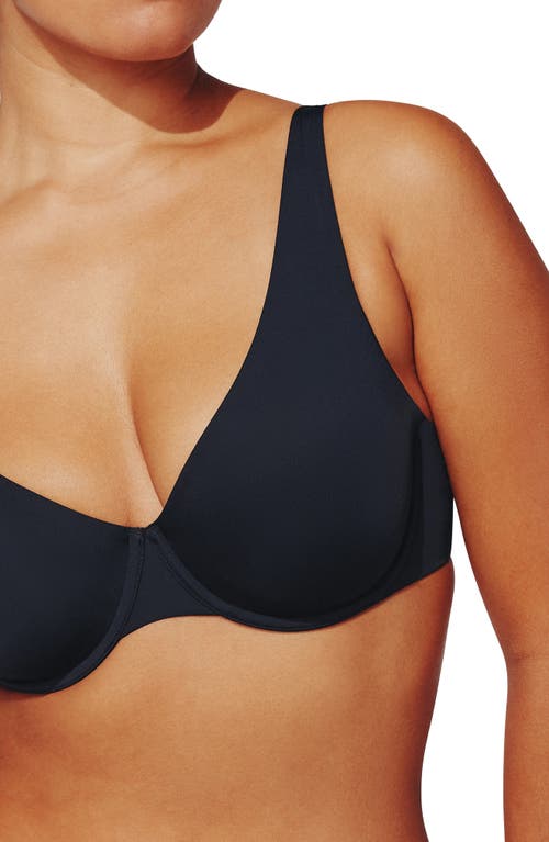 Thirdlove 24/7 Classic Second Skin Underwire Unlined T-shirt Bra In Black