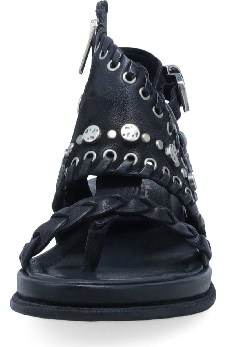 A.S.98 Sullivan Ankle Strap Sandal, Alternate, color, Black