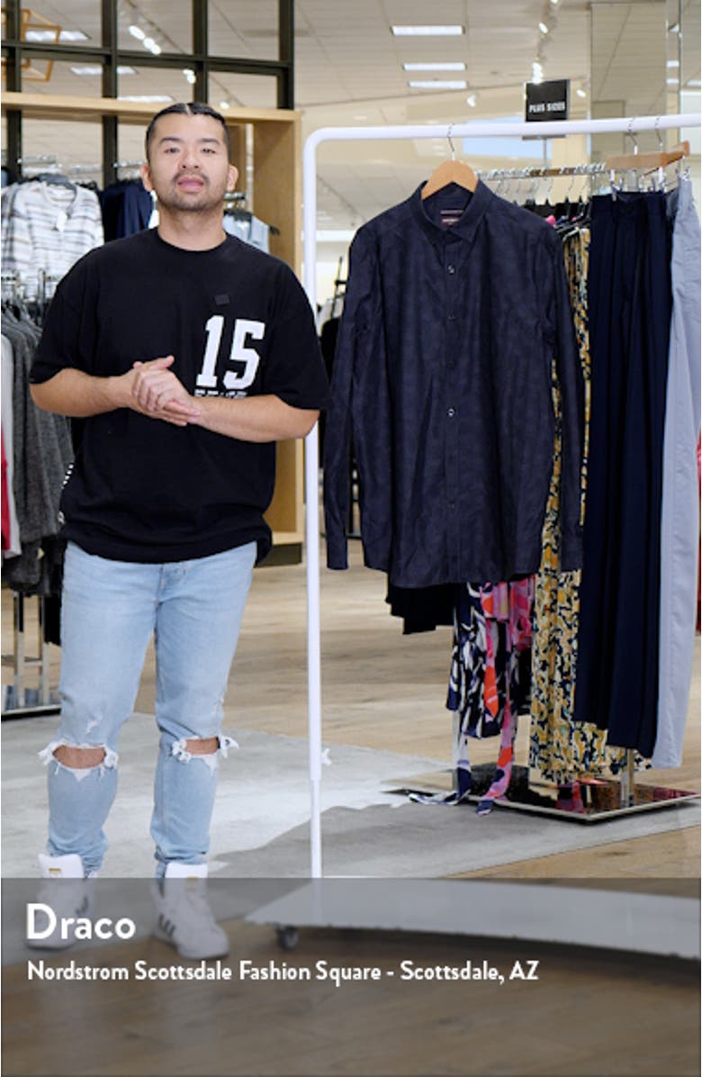 Jacquard Skull Button-Up Shirt, sales video thumbnail