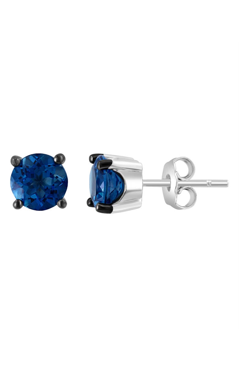 EFFY Sterling Silver London Blue Topaz Stud Earrings, Alternate, color, Blue