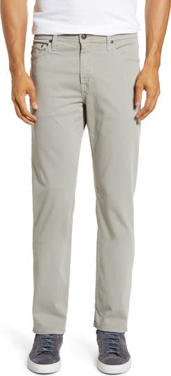 Everett Sueded Stretch Sateen Slim Straight Leg Pants