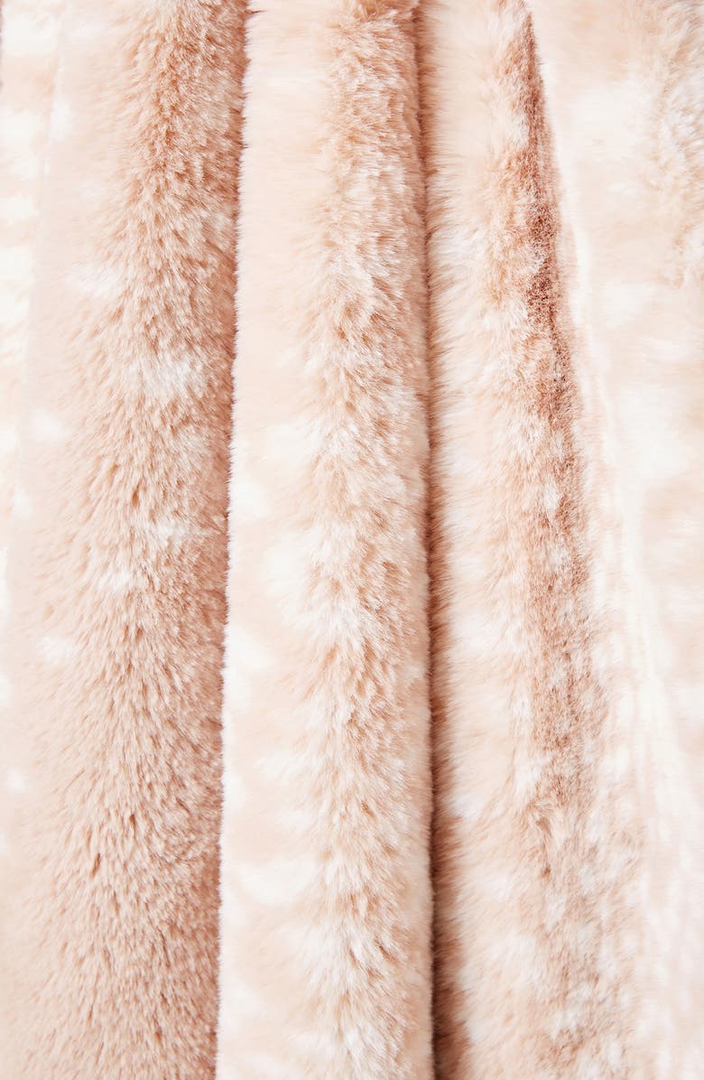 Anthropologie Home Fawn Faux Fur Throw Blanket, Alternate, color, 