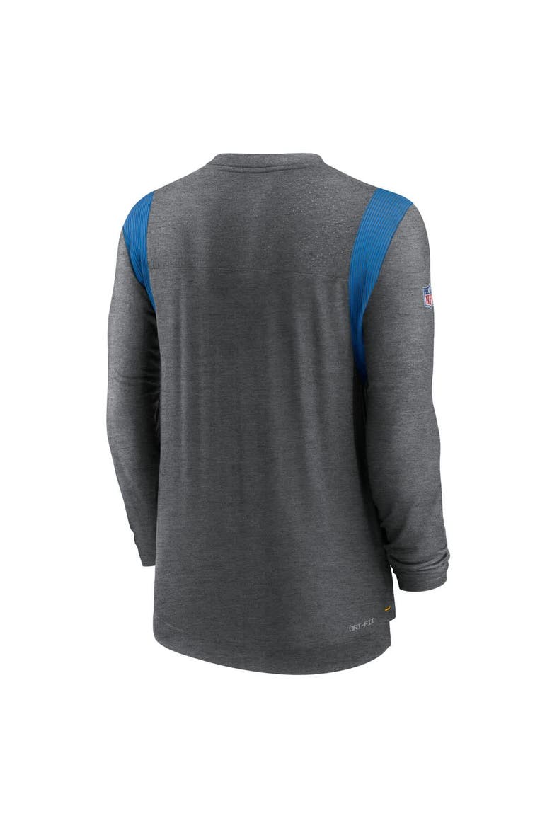 Men's Nike Charcoal Los Angeles Chargers Sideline Tonal Logo Performance Player Long Sleeve T-Shirt, Alternate, color, Charcoal