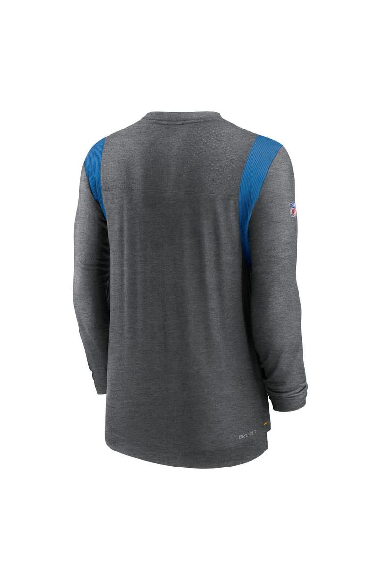 Nike Men's Nike Charcoal Los Angeles Chargers Sideline Tonal Logo Performance Player Long Sleeve T-Shirt, Alternate, color, Charcoal