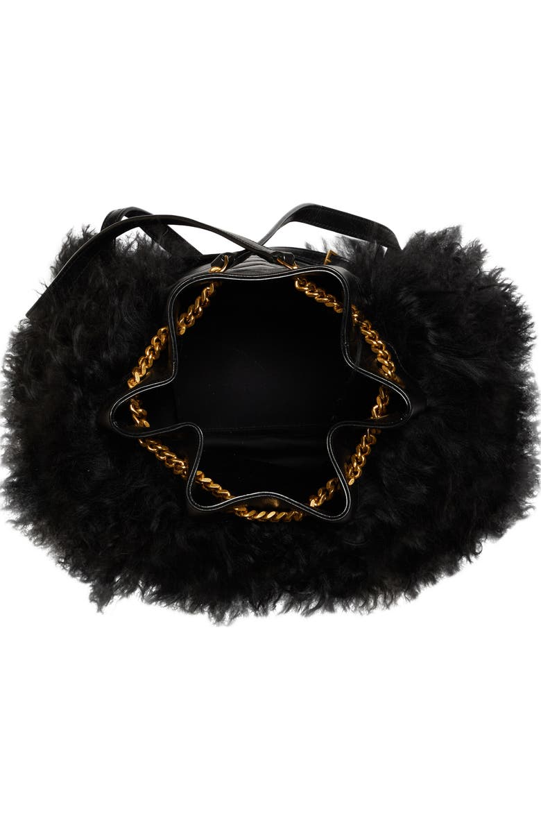 Saint Laurent Joe Genuine Shearling & Lambskin Backpack, Alternate, color,