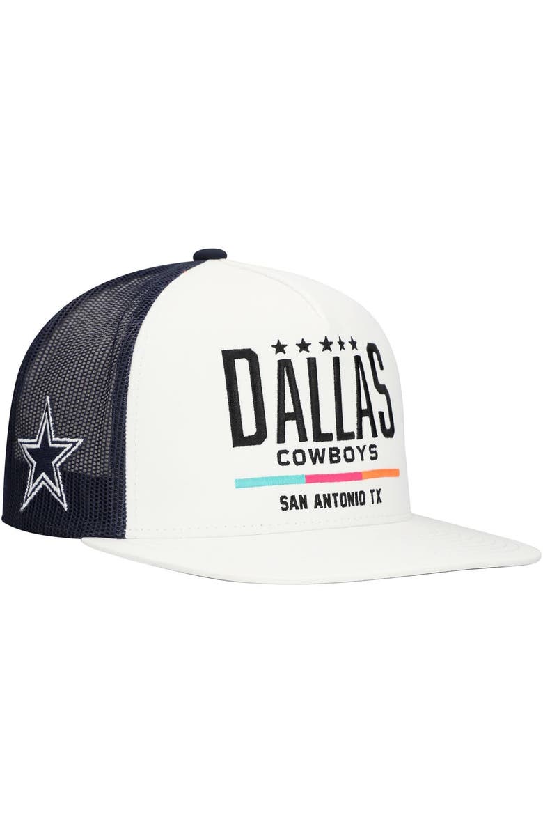 HOOEY Men's HOOey  White/Navy Dallas Cowboys  San Antonio Trucker Snapback Hat, Main, color, Navy