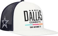 HOOEY Men's HOOey White/Navy Dallas Cowboys San Antonio Trucker Snapback Hat