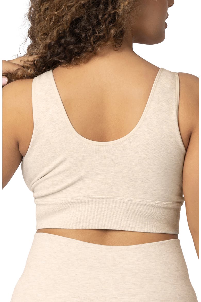 Busty Sublime Maternity & Nursing Plunge Bra- Fits 30E-44H, Alternate, color, OATMEAL HEATHER