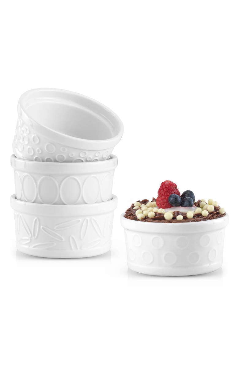JoyJolt Porcelain Ramekins - Set of 4, Main, color, 