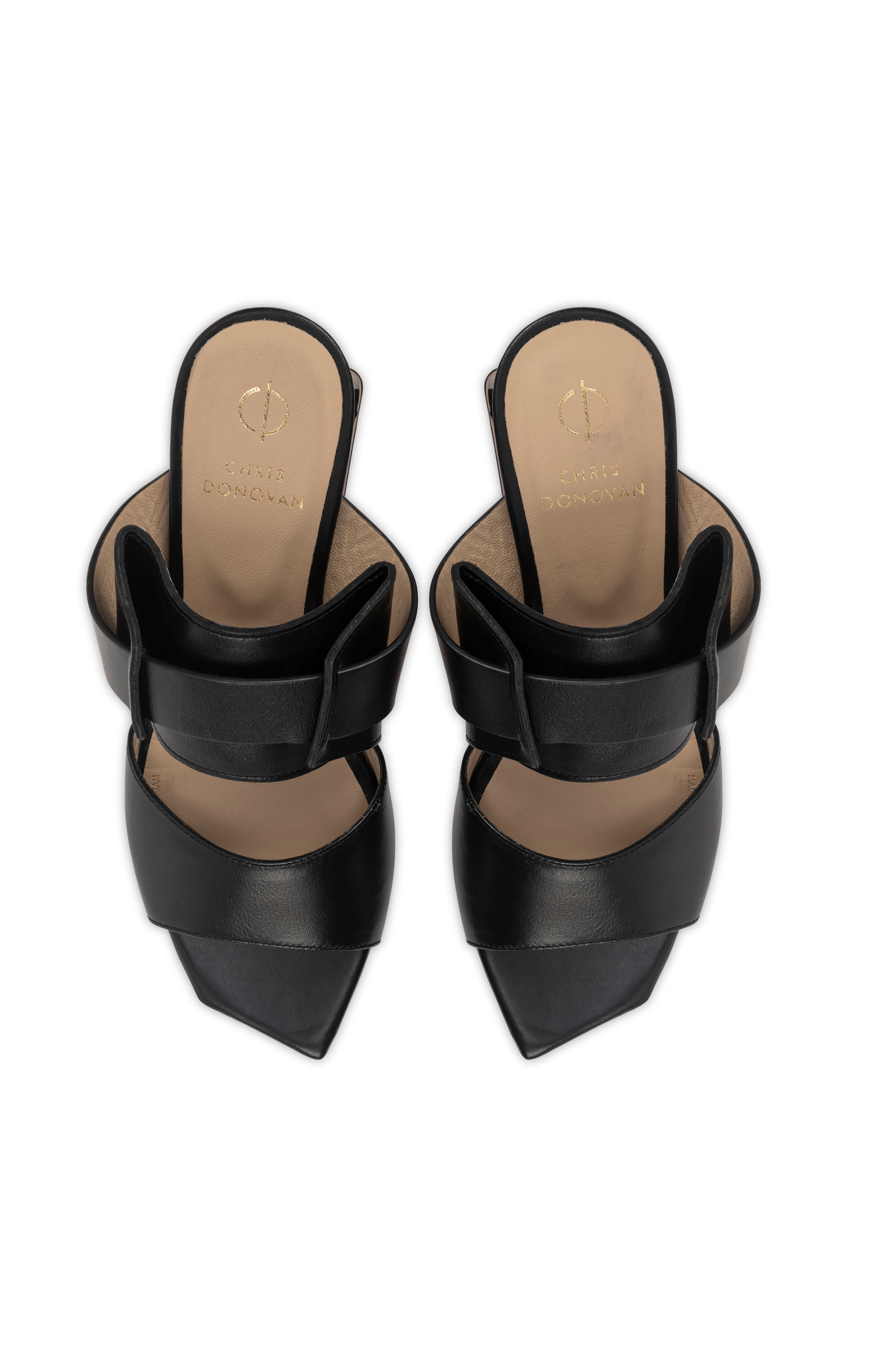 Chris Donovan Footwear Aki Sandal, Alternate, color, Black