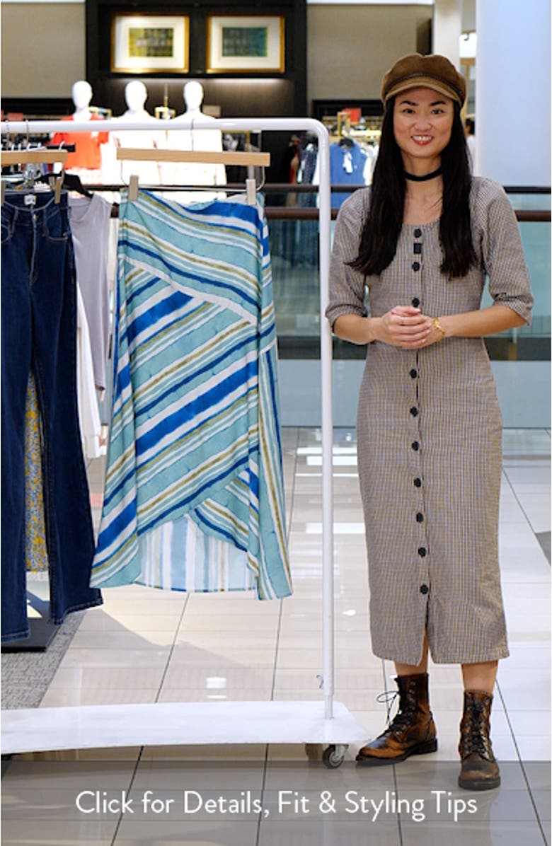 Spliced Print Maxi Skirt, sales video thumbnail