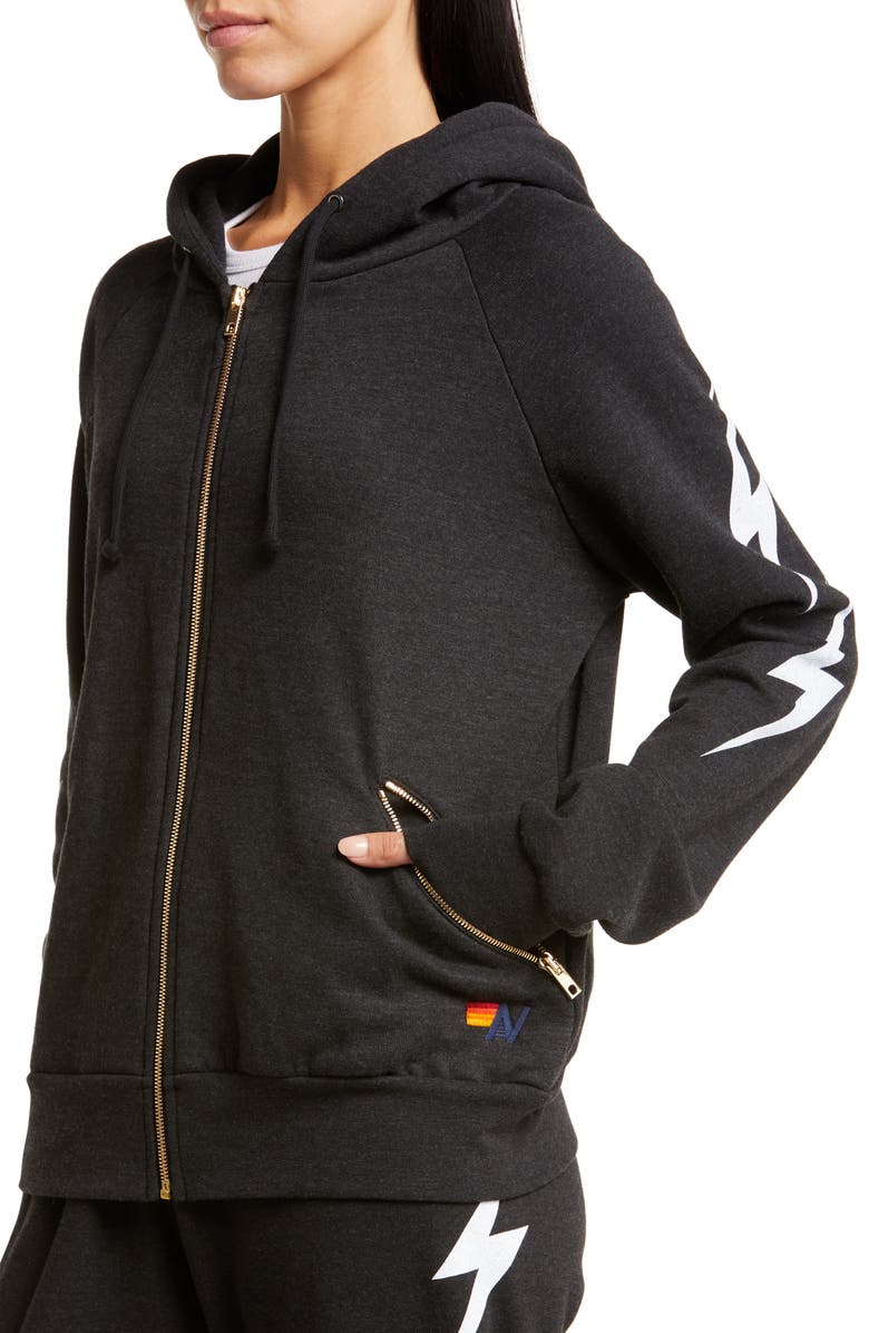 Aviator Nation Bolt 4 Zip Hoodie, Alternate, color,