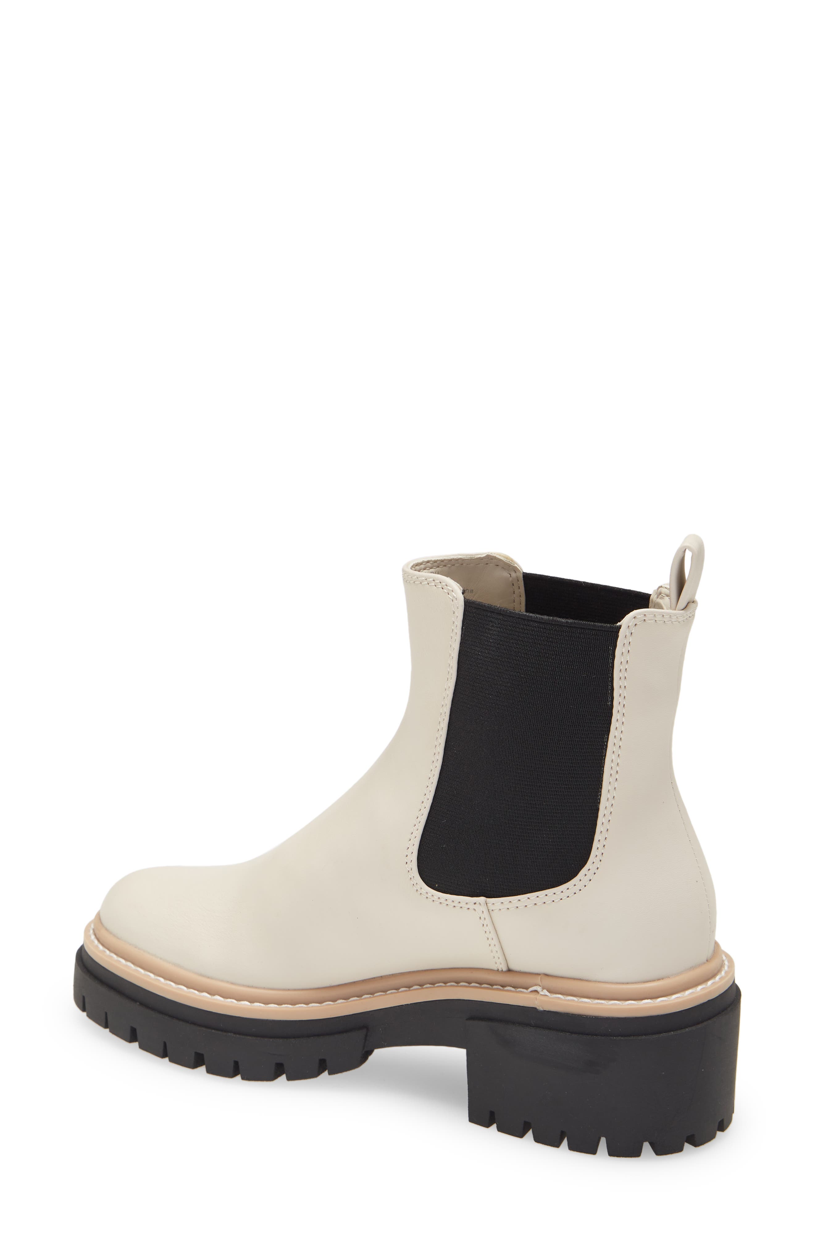 Mira Lug Sole Chelsea Bootie, Alternate, color, IVORY