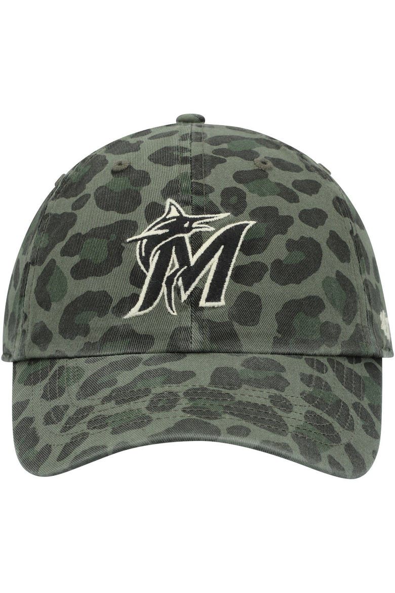 Women's '47 Green Miami Marlins Bagheera Clean Up Adjustable Hat, Alternate, color, Green