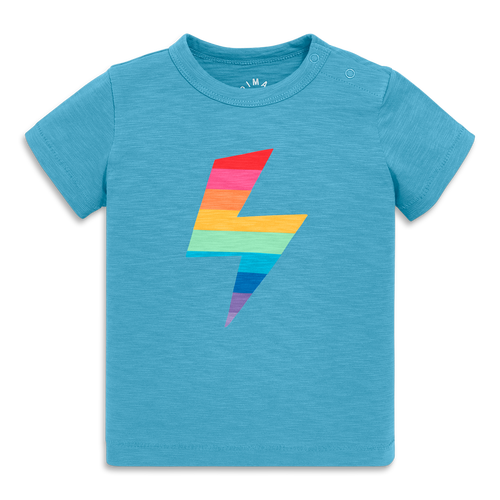 Shop Primary Baby Rainbow Bolt Tee In Storm Bolt