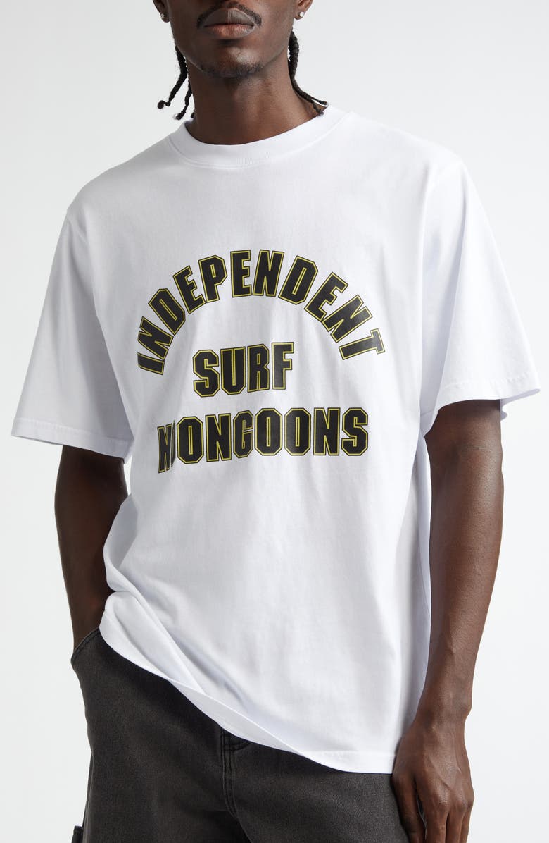 Noon Goons Solo Surf Graphic T-Shirt, Alternate, color, White