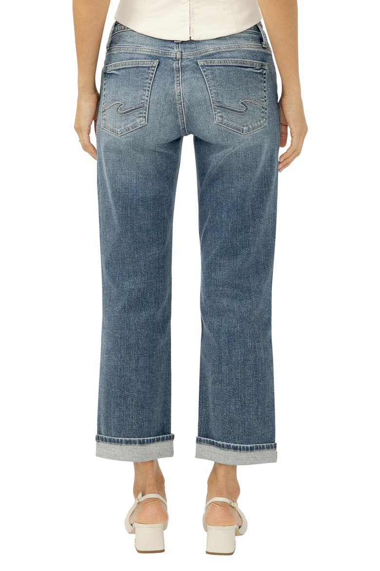 Chelsea Ripped Boyfriend Ankle Straight Leg Jeans, Alternate, color, MALABAR