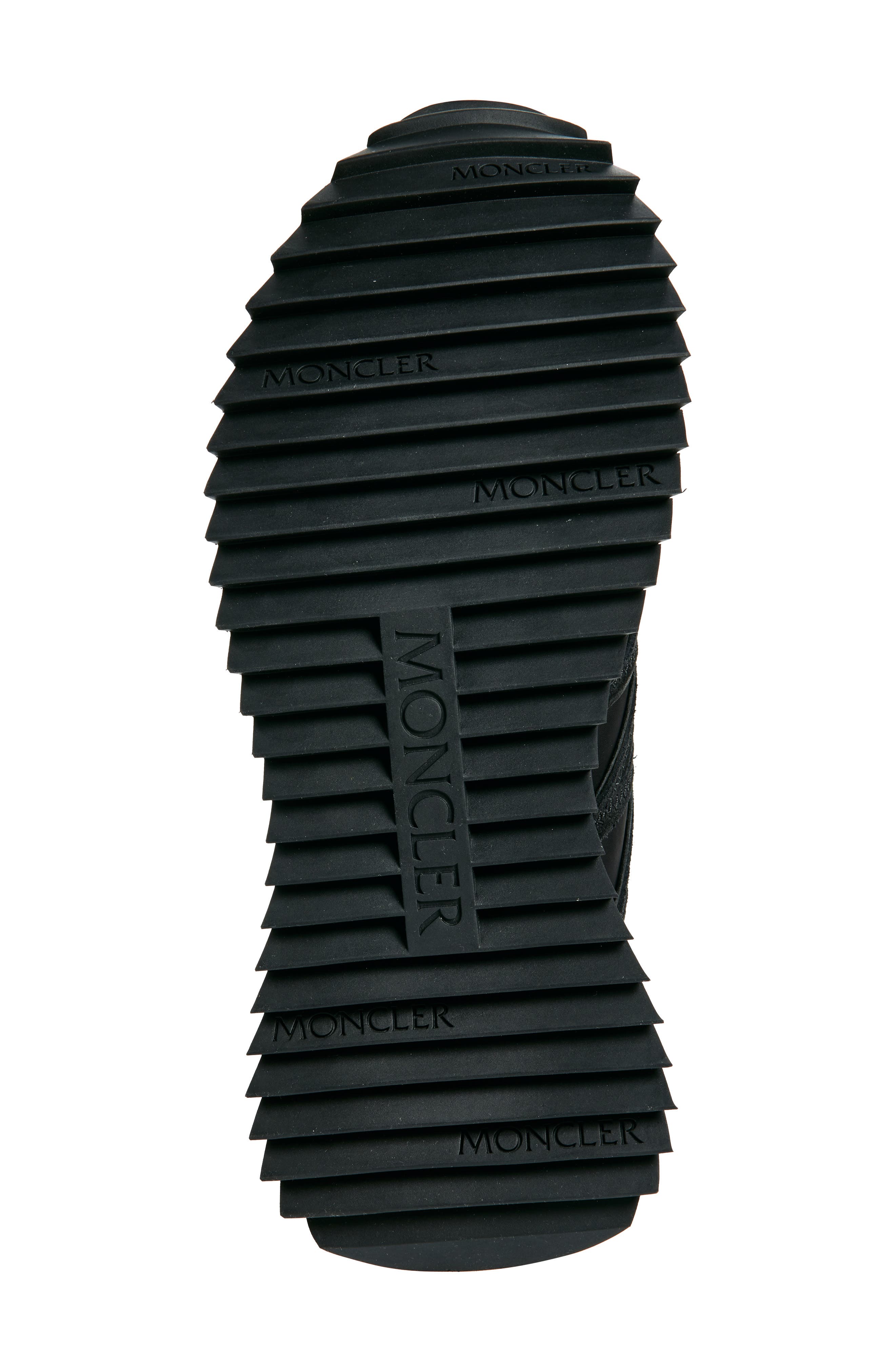 Moncler Pacey Mixed Media Sneaker, Alternate, color, Black